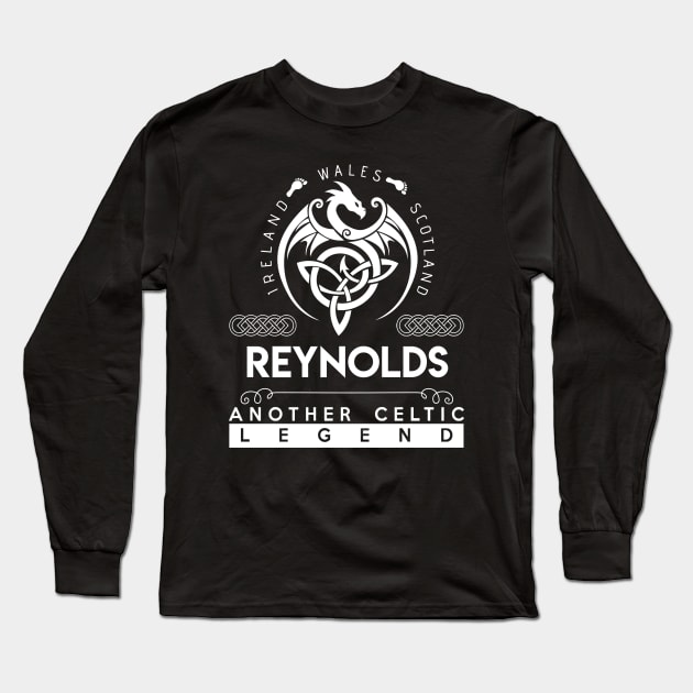 Reynolds Name T Shirt - Another Celtic Legend Reynolds Dragon Gift Item Long Sleeve T-Shirt by harpermargy8920